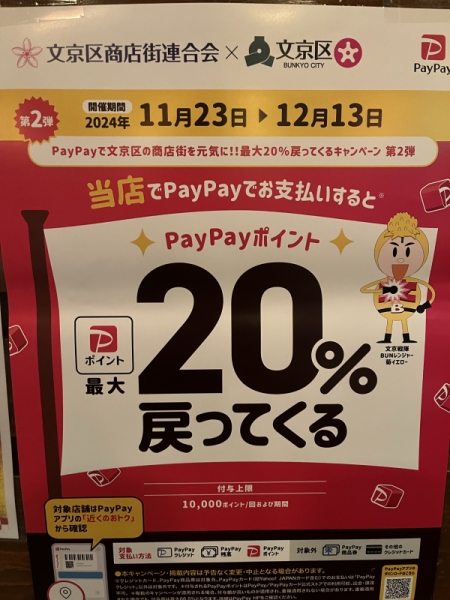  paypay20%キャッシュバックキャンペーン中‼️